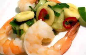 Thai Banana Salsa with King Prawns