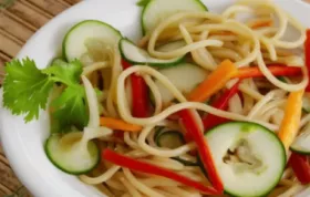 Thai Cucumber Salad with Udon Noodles