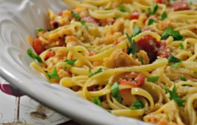 The Fridge Scavenger's Tomato and Cauliflower Pasta