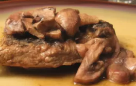 Thyme-Rubbed Steaks with Sauteed Mushrooms