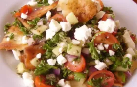 Traditional Arabic Fattoush Salad