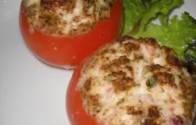 Tuna and Goat Cheese Stuffed Tomatoes