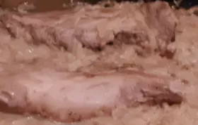 Vern's Roasted Pork Loin over Sauerkraut
