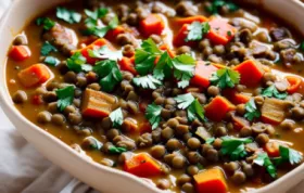 Warm up this winter with a hearty and nutritious lentil vegetable soup.