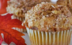 Whole Wheat Pumpkin Applesauce Muffins