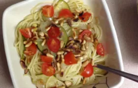 Zucchini Pasta with Pine Nuts